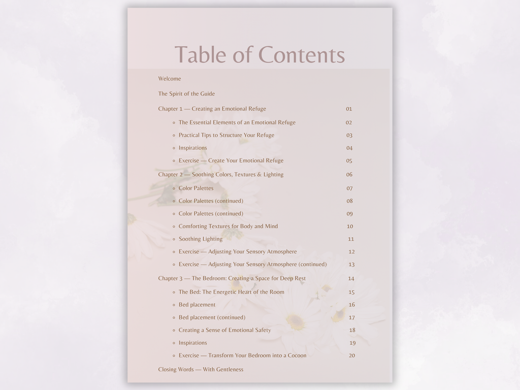 Calming Home Guide for Highly Sensitive People – Supportive Interior Design (PDF, EN Version)