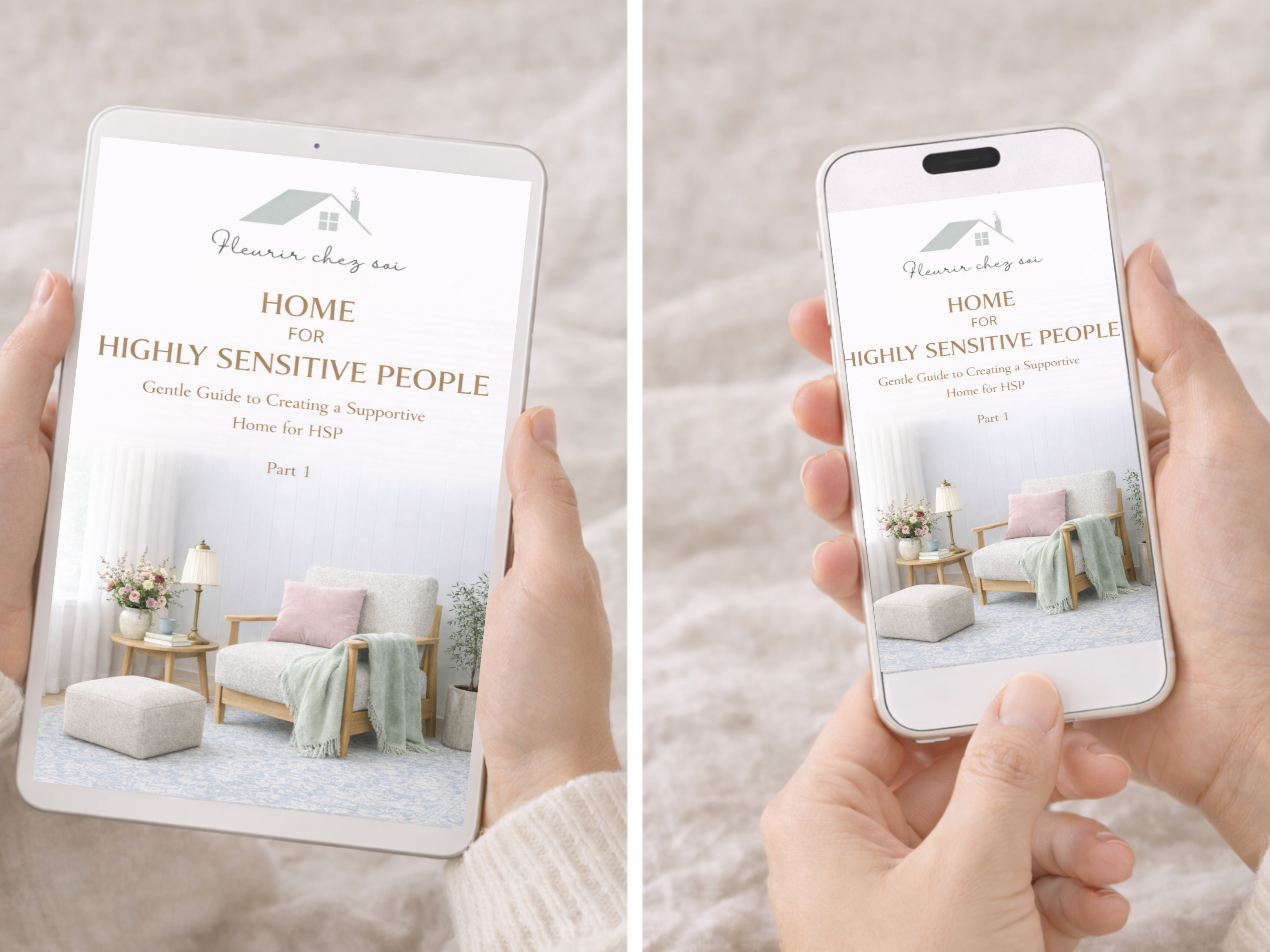 Calming Home Guide for Highly Sensitive People – Supportive Interior Design (PDF, EN Version)